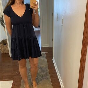 Urban Outfitters Blue Tiered Dress